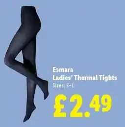 Lidl Esmara Ladies’ Thermal Tights offer