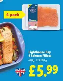 Lidl Lighthouse Bay 4 Salmon Fillets offer