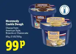 Lidl Mcennedy Cookie Dough offer