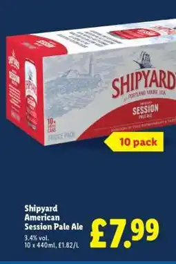 Lidl Shipyard American Session Pale Ale offer