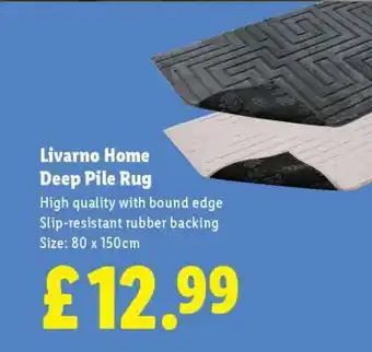 Lidl LIVARNO home Deep Pile Rug offer