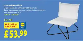 Lidl LIVARNO home Chair offer