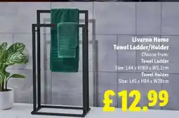 Lidl Livarno Home Towel Ladder/Holder offer