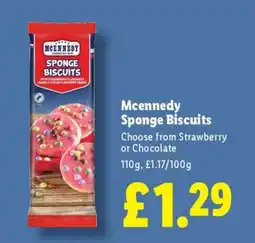 Lidl Mcennedy Sponge Biscuits offer