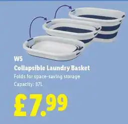 Lidl W5 Collapsible Laundry Basket offer