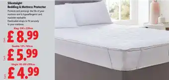 Lidl Silentnight Bedding & Mattress Protector - King offer