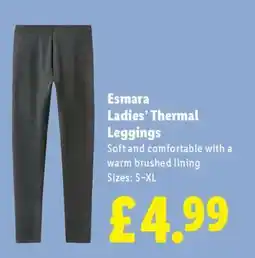 Lidl Esmara Ladies' Thermal Leggings offer