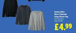 Lidl Esmara Men Men's Thermal Long-Sleeve Top offer