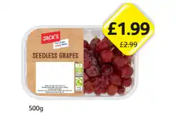 Londis Jack's Seedless Grapes offer