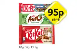 Londis KitKat Chunky, Aero Peppermint, KitKat offer