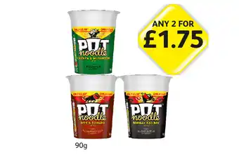Londis Pot Noodle Chicken & Mushroom, Beef & Tomato, Bombay Bad Boy offer
