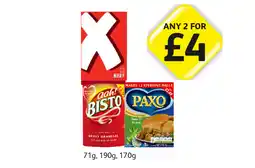 Londis OXO Beef, Aah Bisto, Paxo offer