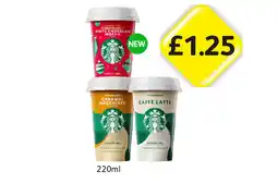 Londis Starbucks White Chocolate Mocha, Caramel Macchiato, Caffe Latte offer