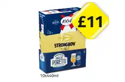 Londis Kronenbourg, Strongbow, Poretti offer