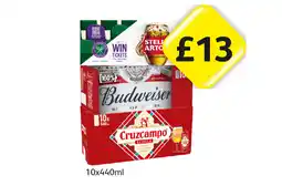 Londis Stella Artois, Budweiser, Cruzcampo offer