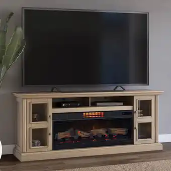 Costco Tresanti Nottingham Media Mantel with ClassicFlame CoolGlow 2-in-1 Electric Fireplace & Fan offer