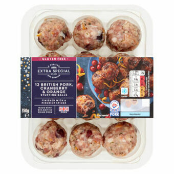 Asda ASDA Extra Special 12 British Pork, Cranberry & Orange Stuffing Balls offer