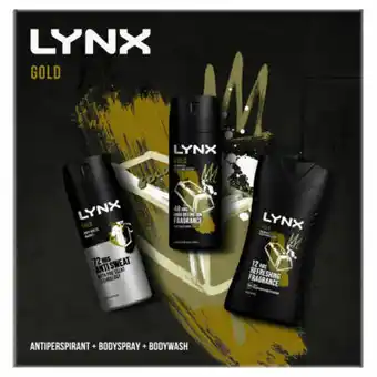 Asda Lynx Gold Trio Gift Set offer