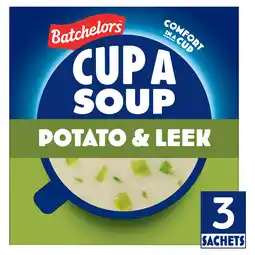 Iceland Batchelors Cup a Soup Potato & Leek 3 Sachets 80g offer