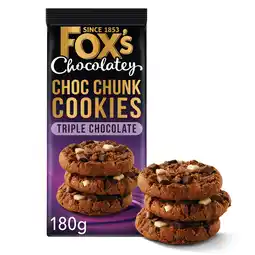 Iceland Fox's Fabulous Triple Chocolate Cookies 180g offer
