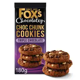 Iceland Fox's Fabulous Triple Chocolate Cookies 180g offer