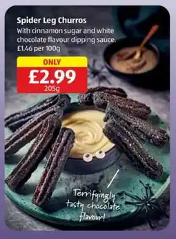Aldi Spider Leg Churros offer