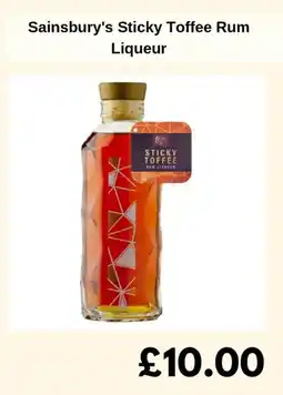 Sainsbury's Sainsbury's Sticky Toffee Rum Liqueur offer