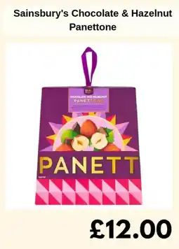 Sainsbury's Sainsbury's Chocolate & Hazelnut Panettone offer