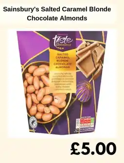 Sainsbury's Sainsbury's Salted Caramel Blonde Chocolate Almonds offer