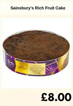 Sainsbury's Sainsbury's Rich Fruit Cake offer