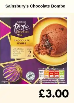 Sainsbury's Sainsbury's Chocolate Bombe offer
