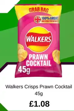 Asda Walkers Crisps Prawn Cocktail offer