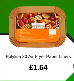 Asda Polylina 30 Air Fryer Paper Liners offer