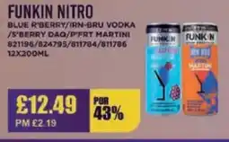 Bestway FUNKIN NITRO Blue r'berry/irn-bru vodka /s'berry dag/p frt martini offer
