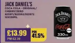Bestway JACK DANIEL'S Coca cola - original/ cherry/zero offer