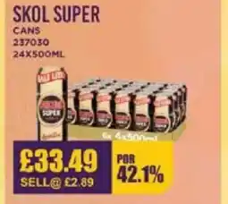 Bestway SKOL SUPER Cans offer