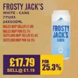 Bestway FROSTY JACK'S White-cans offer