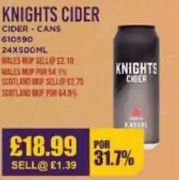 Bestway KNIGHTS CIDER Cider-cans offer