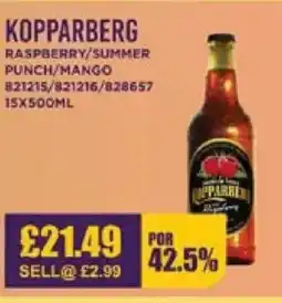 Bestway KOPPARBERG Raspberry/summer punch/mango offer