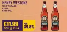 Bestway HENRY WESTONS 1880 Vintage offer