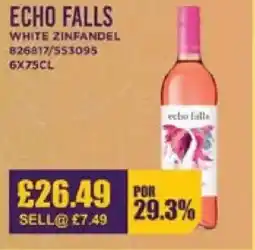 Bestway ECHO FALLS White zinfandel offer