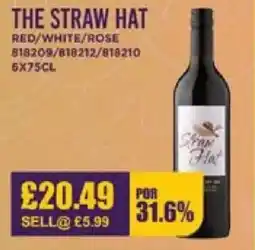 Bestway THE STRAW HAT Red/white/rose offer