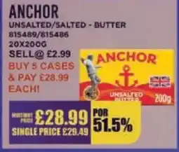 Bestway ANCHOR Unsalted/salted - butter offer