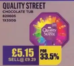 Bestway QUALITY STREET Chocolate tub offer