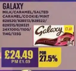 Bestway GALAXY Milk/caramel/salted caramel/cookie/mint offer