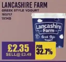 Bestway LANCASHIRE FARM Greek style yogurt offer