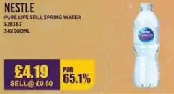 Bestway NESTLE Pure life still spring water offer