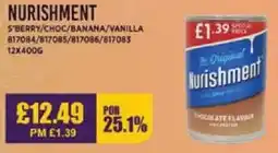 Bestway NURISHMENT S'berry/choc/banana/vanilla offer