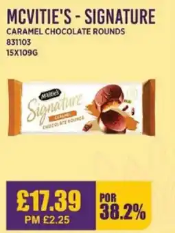 Bestway MCVITIE'S - SIGNATURE Caramel chocolate rounds offer