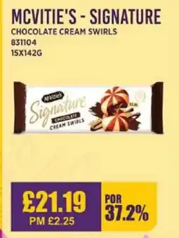 Bestway MCVITIE'S - SIGNATURE Chocolate cream swirls offer